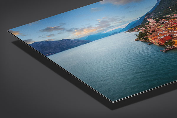 Alu-Dibond | Malcesine am Gardasee bei Sonnenuntergang