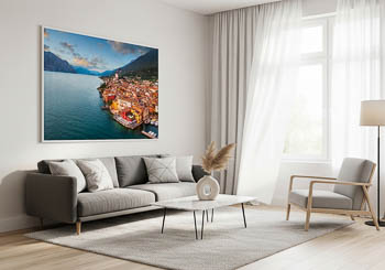 Wall Art | Malcesine on Lake Garda during sunset