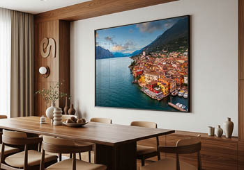 Wandbild | Malcesine am Gardasee bei Sonnenuntergang