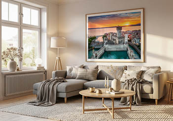 Wall Art | Scaliger Castle in Sirmione on Lake Garda