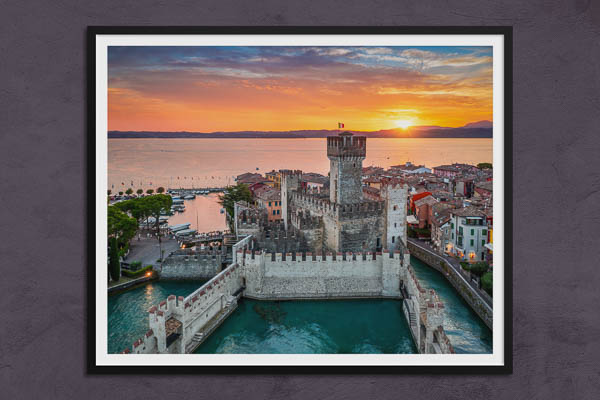 Fine Art Print | Scaliger Castle in Sirmione on Lake Garda