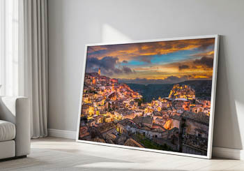 Wandbild | Sonnenaufgang in Matera