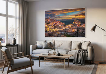 Wandbild | Sonnenaufgang in Matera