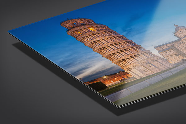 Acrylic Glass | Leaning Tower of Pisa at night