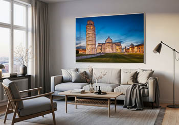 Wall Art | Leaning Tower of Pisa at night