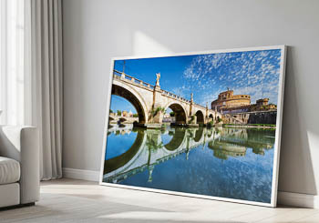 Wandbild | Brücke und Burg Sant Angelo in Rom