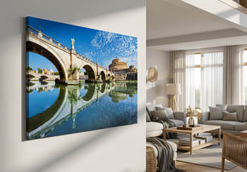 Wall Art | Bridge and castle Sant Angelo in Rome