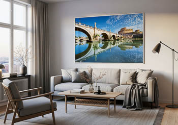 Wandbild | Brücke und Burg Sant Angelo in Rom