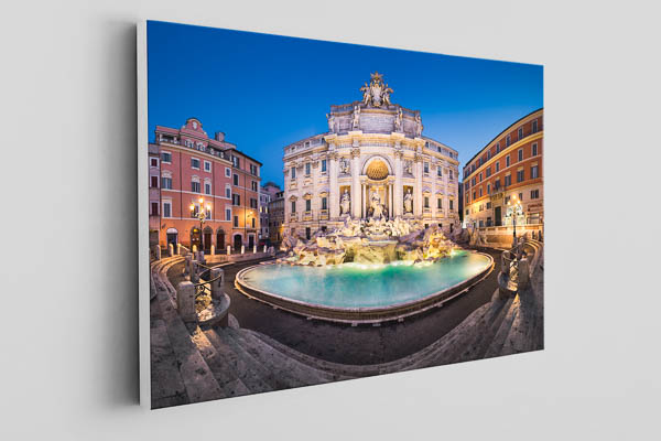 Leinwand | Trevi-Brunnen in Rom bei Nacht