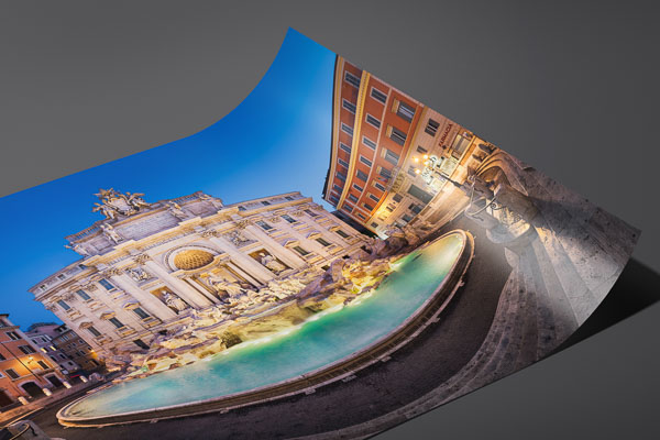 Fine Art Print | Trevi Fountain in Rome by night