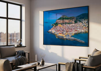 Wall Art | Aerial night view of Cefalu