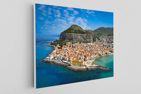Leinwand | Luftbild von Cefalu