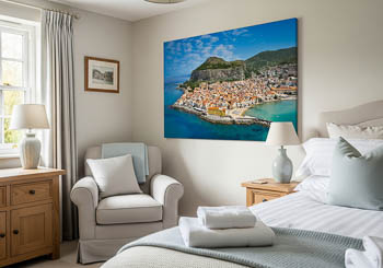 Wandbild | Luftbild von Cefalu