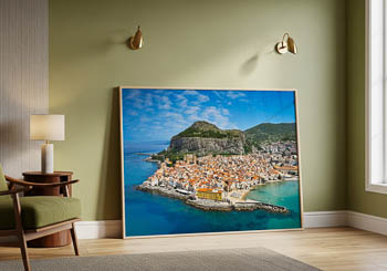 Wall Art | Aerial view of Cefalu