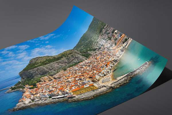 Kunstdruck / Poster | Luftbild von Cefalu