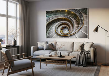 Wall Art | Bramante staircase in Vatican