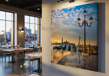 Wall Art | Gondolas at sunrise in Venice
