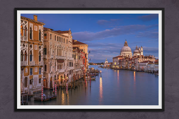Fine Art Print | Grand Canal in Venice at night