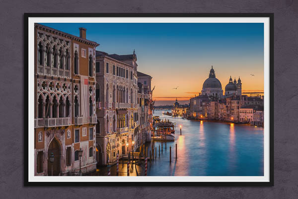 Fine Art Print | Sunrise at the Grand Canal in Venice