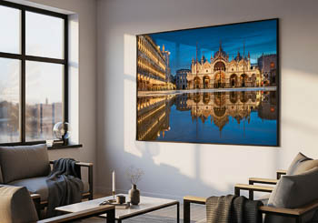 Wandbild | Markusplatz in Venedig bei Nacht