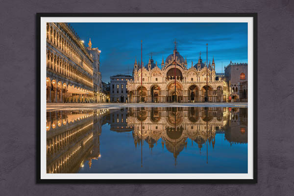 Fine Art Print | Piazza San Marco in Venice at night
