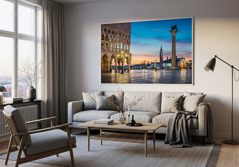 Wall Art | San Marco square in Venice at night