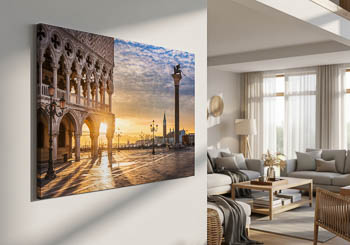 Wall Art | Sunrise at the San Marco square in Venice