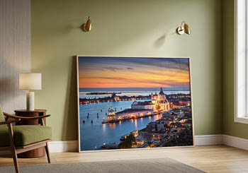 Wall Art | Sunset skyline of Venice