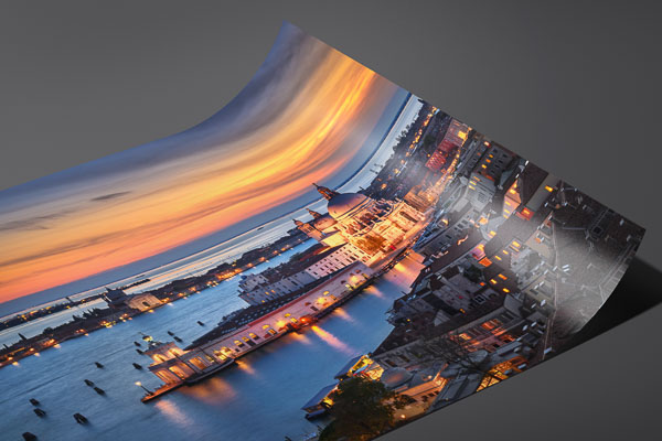 Kunstdruck / Poster | Skyline von Venedig zum Sonnenuntergang