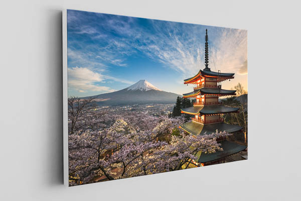Canvas | Mount Fuji with cherry blossoms in Japan