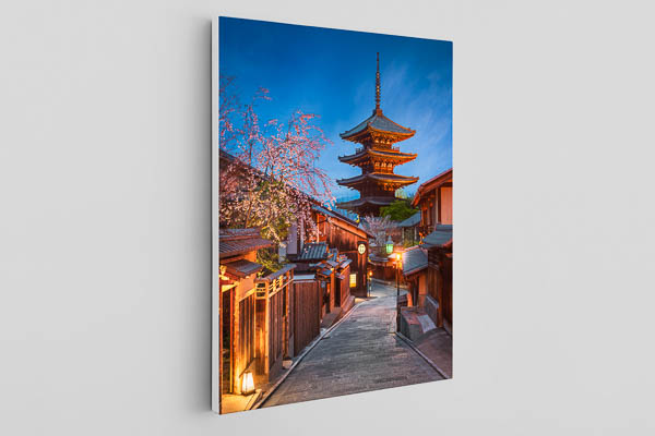 Leinwand | Pagode bei Nacht in Kyoto, Japan