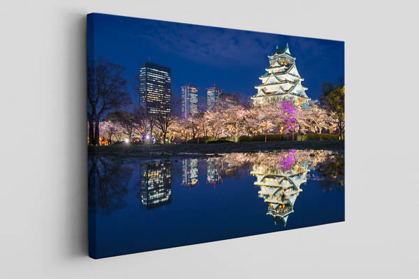 Canvas | Castle of Osaka at night