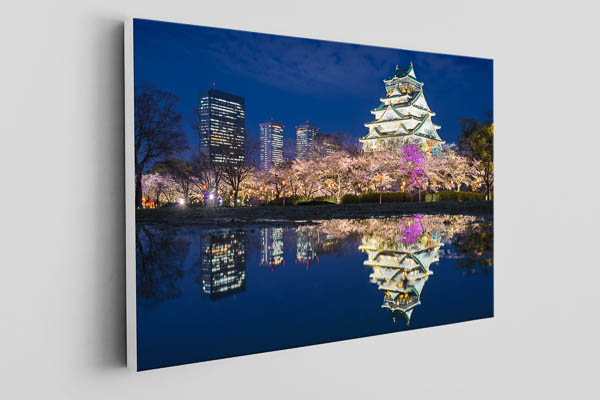 Canvas | Castle of Osaka at night