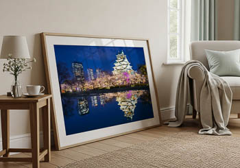 Wall Art | Castle of Osaka at night