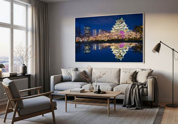 Wall Art | Castle of Osaka at night