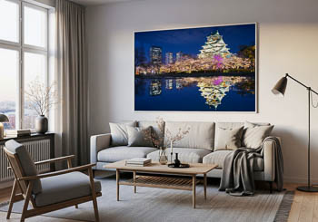 Wall Art | Castle of Osaka at night