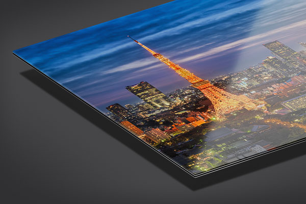 Acrylic Glass | Night skyline of Tokyo