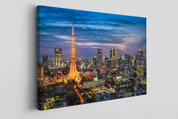 Canvas | Night skyline of Tokyo