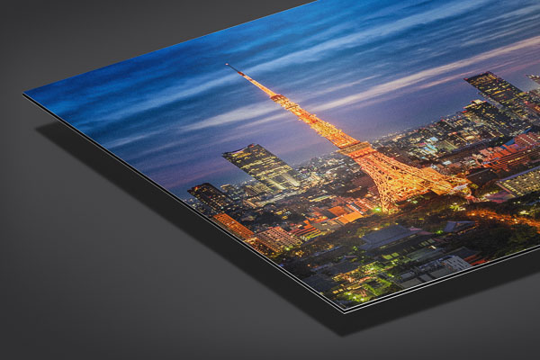 Metal Print | Night skyline of Tokyo