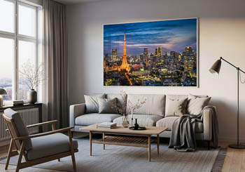 Wandbild | Nächtliche Skyline von Tokio