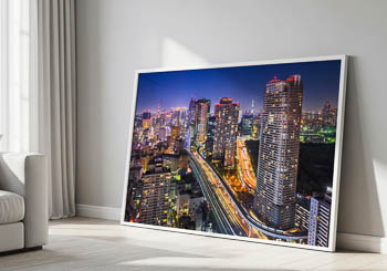 Wandbild | Nächtliche Skyline von Tokio