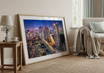 Wall Art | Night skyline of Tokyo