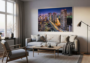 Wall Art | Night skyline of Tokyo