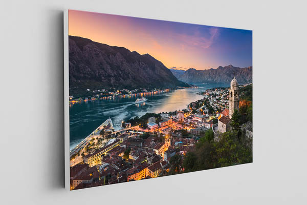 Canvas | Sunset in the Bay of Kotor, Montenegro