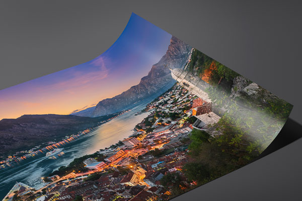 Fine Art Print | Sunset in the Bay of Kotor, Montenegro