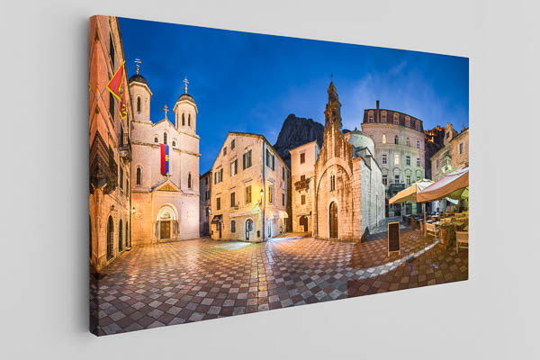 Canvas | Night panorama of Kotor