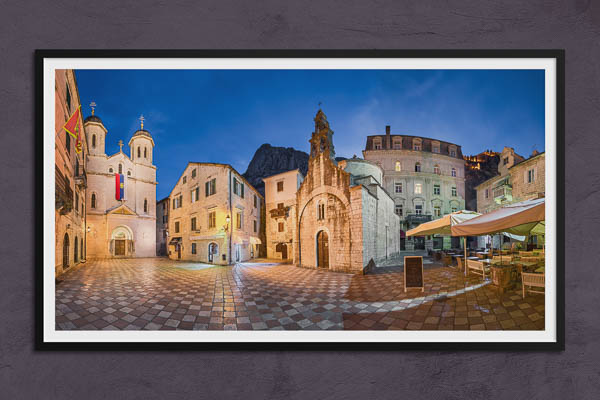 Poster / Kunstdruck | Nachtpanorama von Kotor