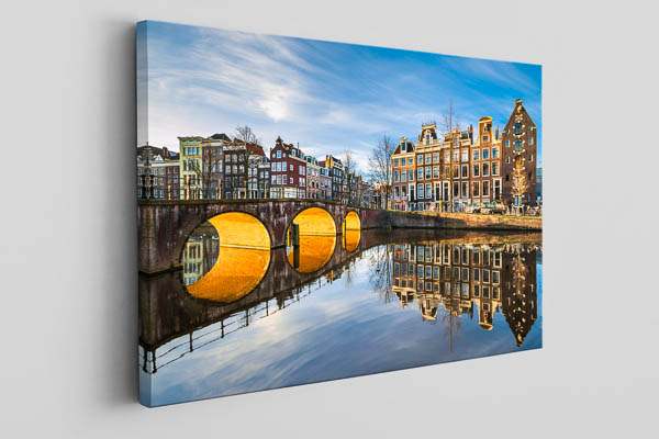 Canvas | Sunny morning in Amsterdam