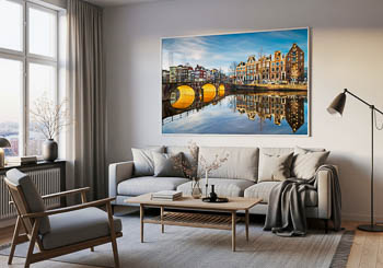 Wall Art | Sunny morning in Amsterdam