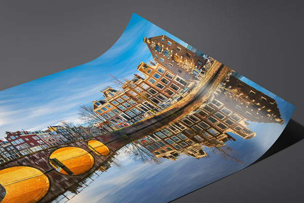 Kunstdruck / Poster | Sonniger Morgen in Amsterdam